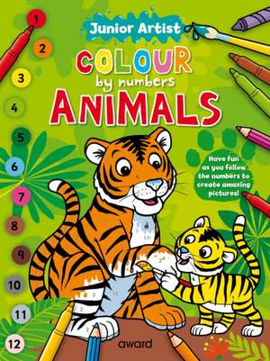 Junior Artist Colour By Numbers: Animals de Angela Hewitt