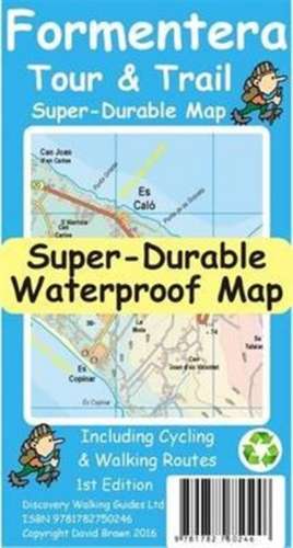 Formentera Tour and Trail Super Durable Map de David Brawn