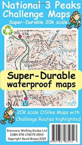 National 3 Peaks Challenge Maps de David Brawn