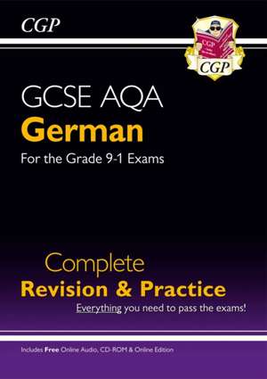 GCSE German AQA Complete Revision & Practice (with Online Edition & Audio) de Cgp Books