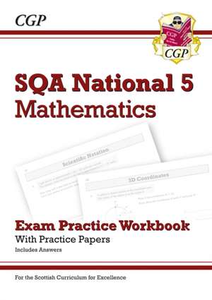 National 5 Maths: SQA Exam Practice Workbook - includes Answers de Cgp Books