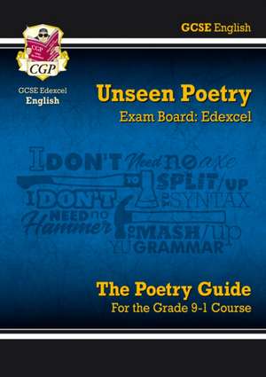 GCSE English Edexcel Unseen Poetry Guide includes Online Edition de Cgp Books