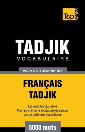 Vocabulaire Francais-Tadjik Pour L'Autoformation. 5000 Mots: Geospatial Analysis with Python de Andrey Taranov