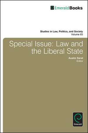 Special Issue – Law and the Liberal State de Austin Sarat