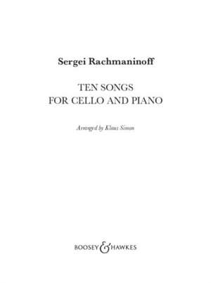 Rachmaninoff: Ten Songs for Cello and Piano de Sergei Rachmaninoff