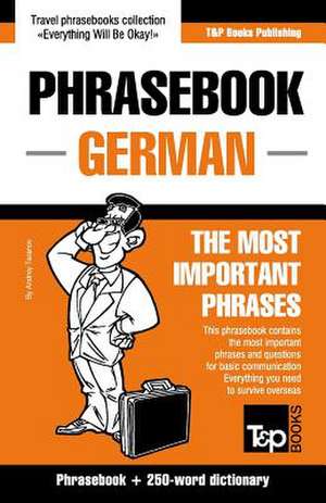 English-German Phrasebook and 250-Word Mini Dictionary de Andrey Taranov