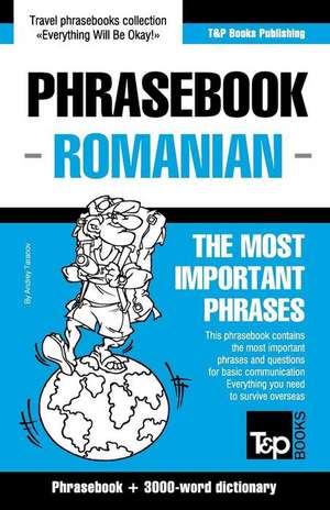 English-Romanian Phrasebook and 3000-Word Topical Vocabulary de Andrey Taranov