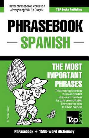 English-Spanish Phrasebook and 1500-Word Dictionary de Andrey Taranov