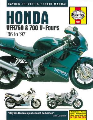 Honda VFR750 & 700 V–Fours (86 – 97) Haynes Repa – 86–97 de Haynes