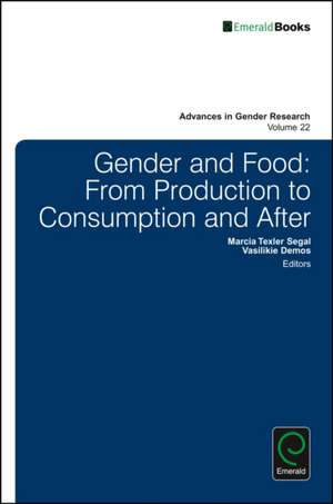 Gender and Food – From Production to Consumption and After de Marcia Texler Segal