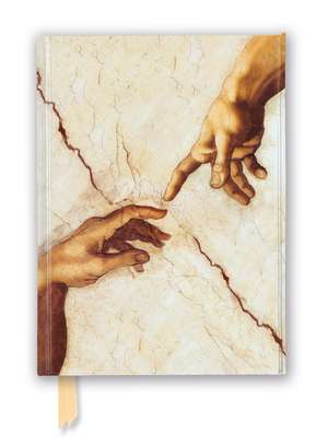 Michelangelo: Creation Hands (Foiled Journal) de Flame Tree Studio