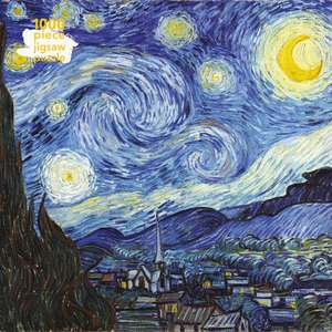 Adult Sustainable Jigsaw Puzzle Vincent van Gogh: The Starry Night: 1000-pieces. Ethical, Sustainable, Earth-friendly de Flame Tree Studio