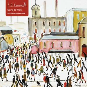 Adult Jigsaw Puzzle L.S. Lowry: Going to Work: 1000-piece Jigsaw Puzzles de Flame Tree Studio