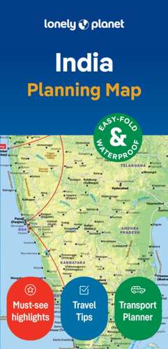 Lonely Planet India Planning Map de Joe Bindloss