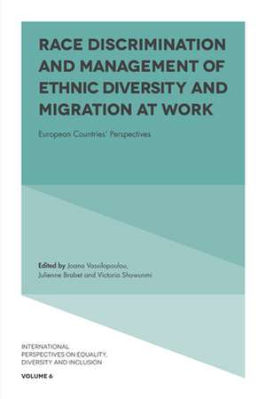 Race Discrimination and Management of Ethnic Div – European Countries` Perspectives de Joana Vassilopoulou