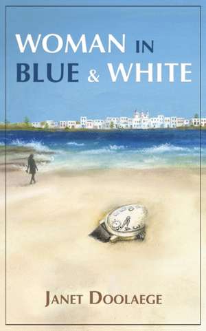 Woman in Blue & White de Janet Doolaege