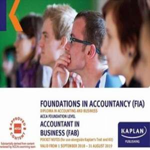 Kaplan Publishing: FAB - ACCOUNTANT IN BUSINESS - POCKET NOT de Kaplan Publishing