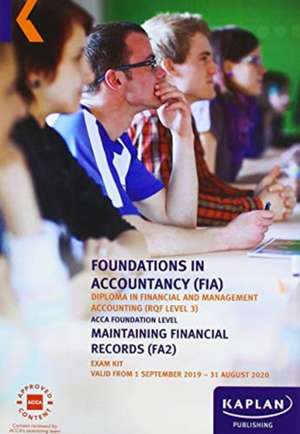 MAINTAINING FINANCIAL RECORDS - EXAM KIT de KAPLAN PUBLISHING