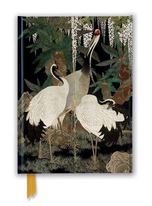 Ashmolean: Cranes, Cycads and Wisteria by Nishimura So-zaemon XII (Foiled Journal) de Flame Tree Studio