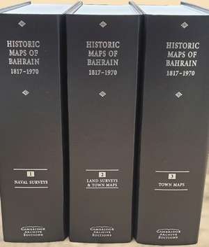 Historic Maps of Bahrain 1817–1970 3 Volumes Hardback Set de R. Jarman