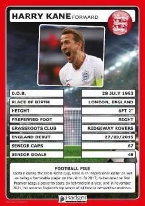 England Football Superstars Poster Set de Badger Learning