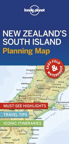 Lonely Planet New Zealand's South Island Planning Map de Lonely Planet