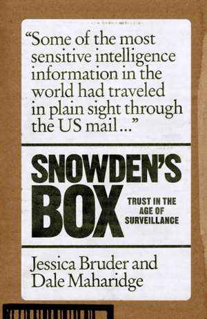 Snowden's Box de Dale Maharidge