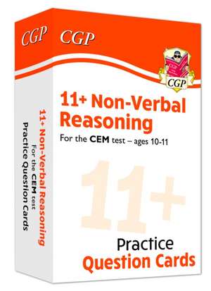 11+ CEM Non-Verbal Reasoning Practice Question Cards - Ages 10-11 de Cgp Books