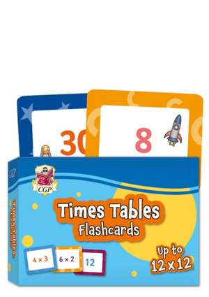 Times Tables Flashcards: perfect for learning the 1 to 12 times tables de Cgp Books