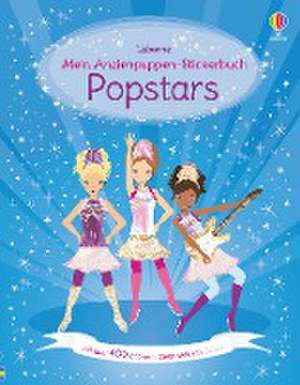 Mein Anziehpuppen-Stickerbuch: Popstars de Lucy Bowman