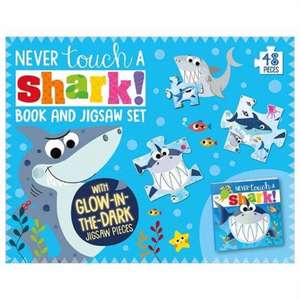 Ideas, M: Never Touch A Shark Book and Jigsaw Boxset de Make Believe Ideas