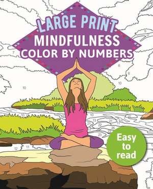 Mindfulness Color-By-Numbers Large Print de Arcturus Publishing Limited