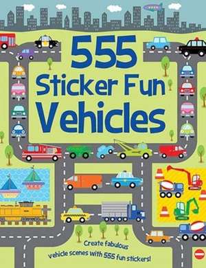 555 Sticker Fun - Vehicles Activity Book de Susan Mayes