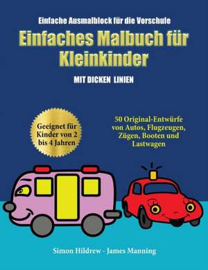 Einfache Ausmalblock für die Vorschule de Simon Hildrew