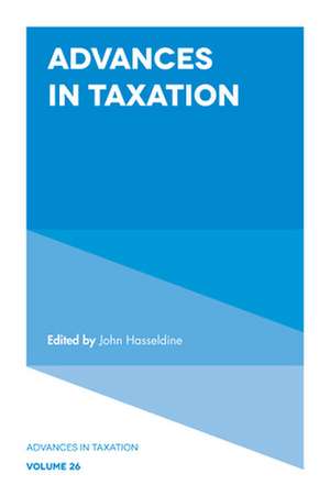 Advances in Taxation de John Hasseldine