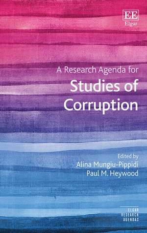 A Research Agenda for Studies of Corruption de Alina Mungiu–pippidi