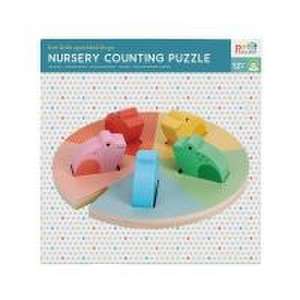 Nursery Counting Puzzle: Five Little Speckled Frogs de Petit Collage