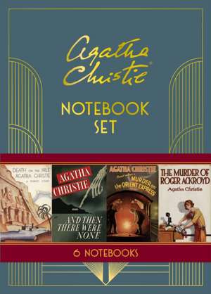 Agatha Christie Notebook Set de Books Chronicle