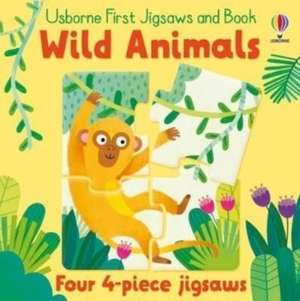 Usborne First Jigsaws And Book: Wild Animals de Matthew Oldham