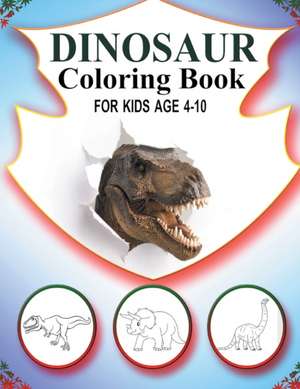 Dinosaur Coloring Book for Kids ages 4-10 de Anne Leddes