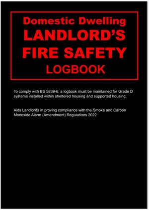 Landlords Domestic Dwelling Fire Safety Logbook de Docs-Store