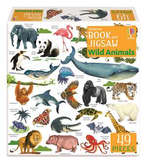 Usborne Book and Jigsaw Wild Animals de Sam Smith