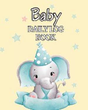 Baby's Daily Log Book de Black Check