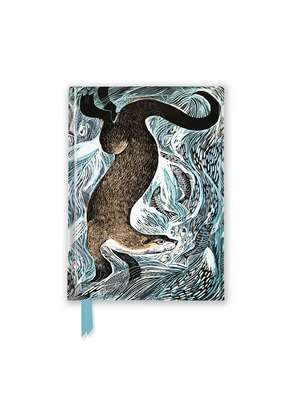 Angela Harding: Fishing Otter (Foiled Pocket Journal) de Flame Tree Studio