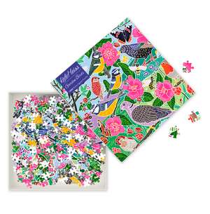 Adult Jigsaw Puzzle: Kate Heiss: Garden Birds: 1000-piece Jigsaw Puzzles de Flame Tree Studio