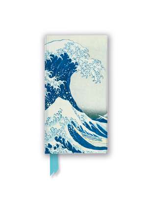 Hokusai: The Great Wave (Foiled Slimline Journal) de Flame Tree Studio