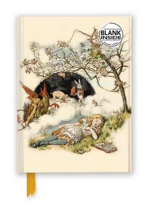 British Library: Alice Asleep, from Alice's Adventures in Wonderland (Foiled Blank Journal) de Flame Tree Studio