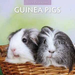 Guinea Pigs 2024 Square Wall Calendar de Red Robin Publishing Ltd.