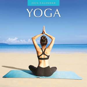 Yoga 2025 Square Wall Calendar de Red Robin