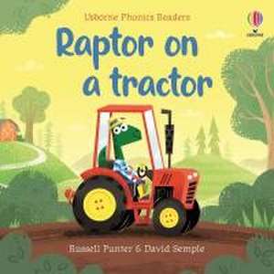 Raptor on a tractor de Russell Punter